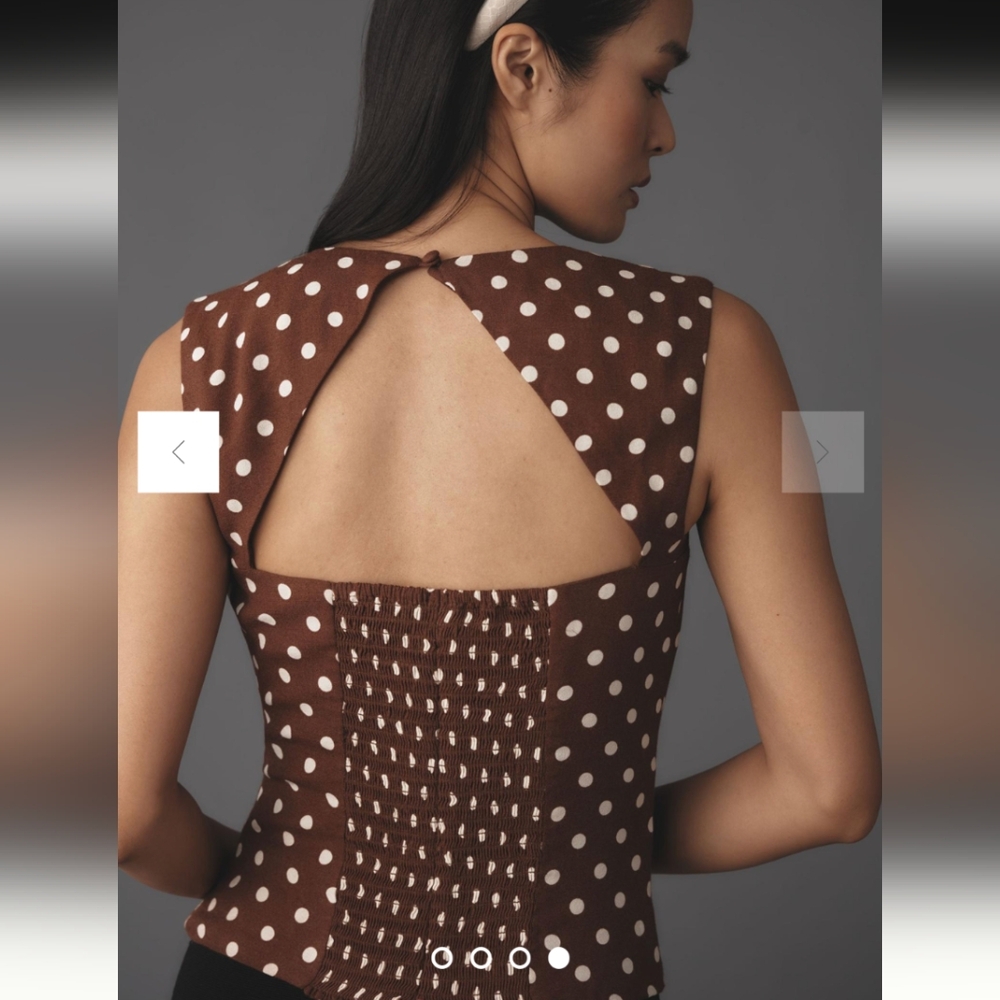 Reformation Diandra Top in AU LAIT - Picture 5 of 5
